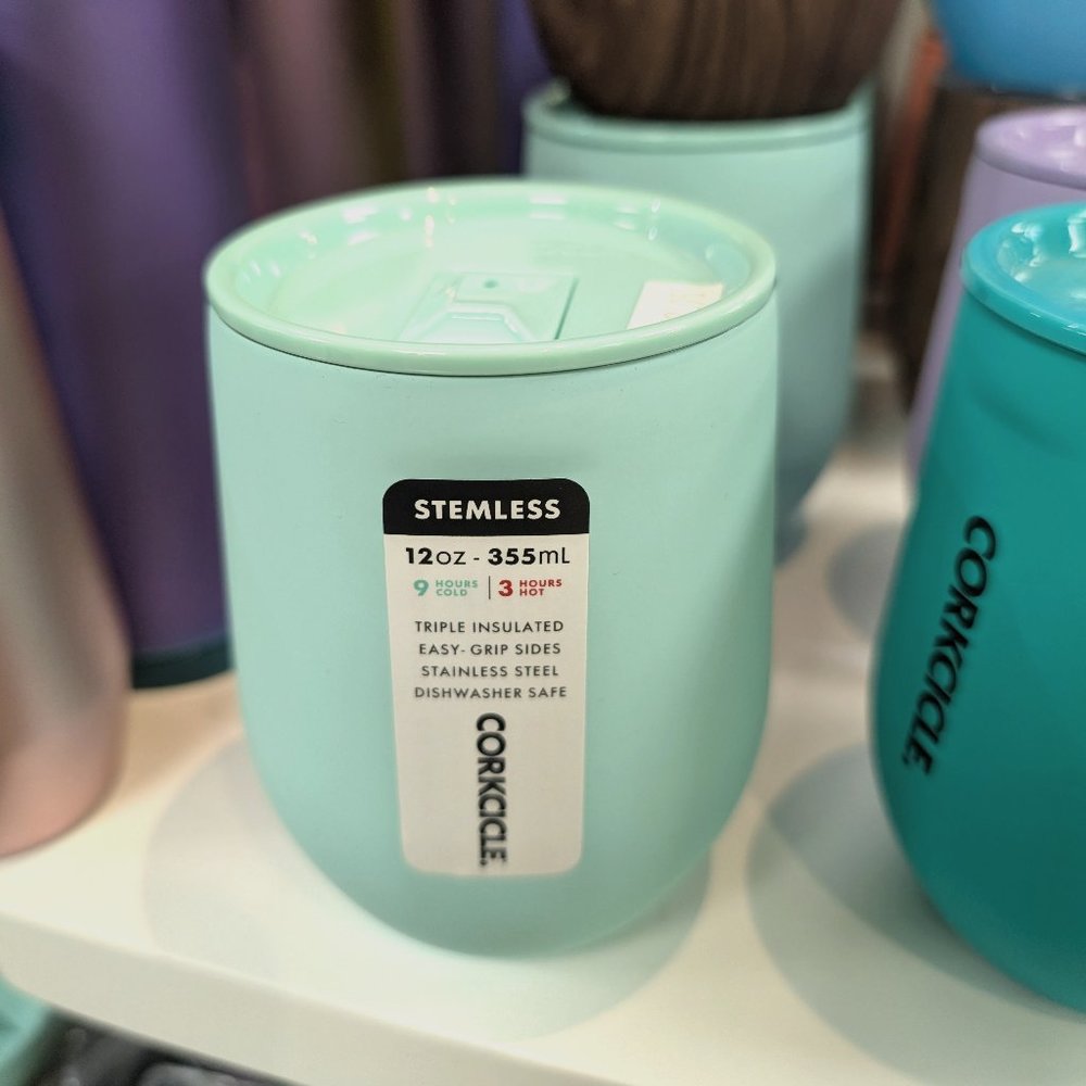 CORKCICLE 12OZ STEMLESS CUP SUN SOAKED TEAL